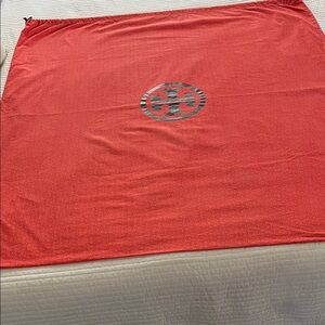Tory Burch Super Sized Garment Bag 36x38 Classic Red Print Tory Logo Travel Coat